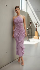 Elegant Sexy A-line Backless Evening Dress 2025