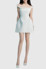 Calwa Off Shoulder Flare Mini Dress