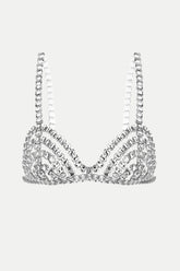 Cael Crystal Bra - Silver