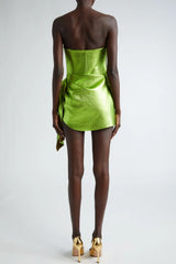 Daviel Strapless Ruched Mini Dress
