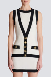 Aliphine Two-tone Mini Bandage Dress