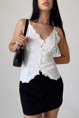 Alissa Lace Top - White