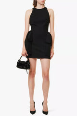 Dinah Bow-side Sleeveless Mini Dress