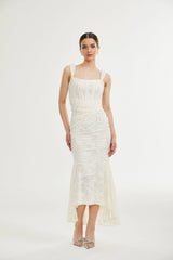 Charlotte floral jacquard maxi dress