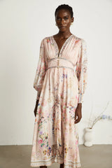 Audrey graphic rhinestone-embellished midi dress (US Only)