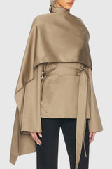 Kristy Scarf-detailed Crop Trench