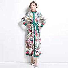 Adalasia paisley-print poplin midi dress