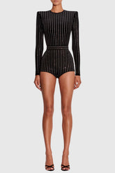 Gantha Crystal Embellished Bodysuit