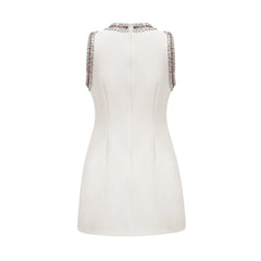 Émilie crystal-embellished mini dress