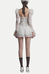 Caitlyn Lace Corset Mini Dress