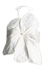 Elaine Floral Pearl Top - White