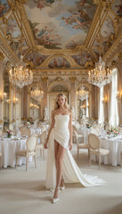 Maison Celie Élysée Draped Mini Gown