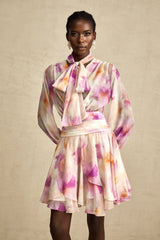 Maëlys floral-print V-neck mini dress