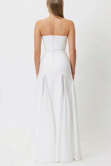 Dimiya Strapless Mesh Maxi Bandage Dress