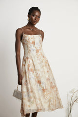 Lucena floral-print midi dress