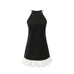 Eléa black embellished mini dress