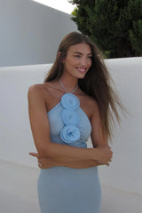 Maryam Floral Halter Maxi Dress