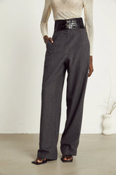 Colette double-buckle trousers