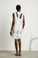 Dionne lace patch mini dress