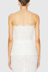 Beckie Lace Top - White