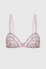 Cael Crystal Bra - Pink