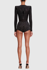 Gantha Crystal Embellished Bodysuit