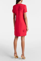 Eleanor Floral Appliqué Mini Dress