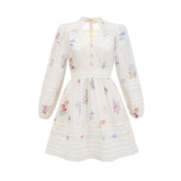 Justine floral-print mini dress