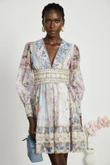 Gaëlle lace-embroidered mini dress