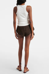 Claudas Knot Tank Top - White