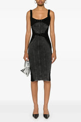 Freitas Belted Denim Midi Dress
