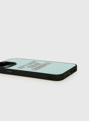 It's Not That Serious iPhone Case Blue Polka Dot