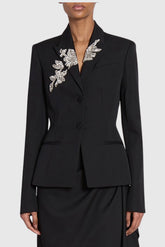 Arnell Crystal Embellished Blazer