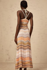 Chloé multicolor striped knit maxi dress