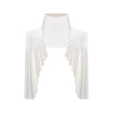 Karina layered-hemline mini skirt