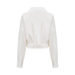 Coline asymmetric ruched shirt