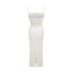 Hermine semi-sheer midi dress