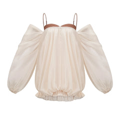 Laura puffy-design mini dress