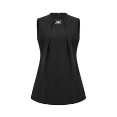Bérénice sleeveless wool mini dress