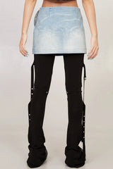 Hattie Spiral Denim Skirt