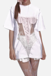Baylee See Through Patchwork T-shirt