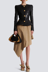 Kester Leather Buttoned Jacket