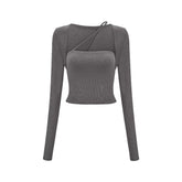 Leave the Door Open-scoop-neck spaghetti detail top