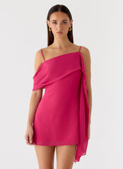 In Your Place Mini Dress Fuchsia