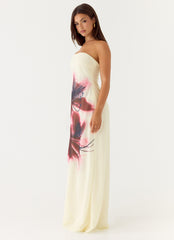 Larietta Strapless Maxi Dress White
