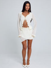 Mae Ruffle Tie Top