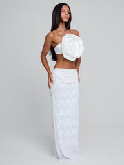 Niva White Maxi Skirt