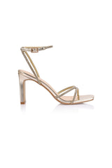 Kian Block Heel Sandals Champagne