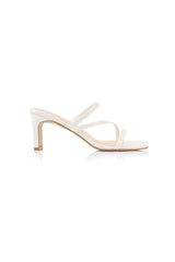 Ginny Block Heel Mules Chalk
