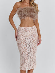 Merida Pink Midi Skirt